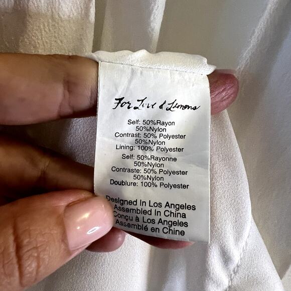 For Love and Lemon White Isabella Halter Maxi Dress size XS - Picture 7 of 9